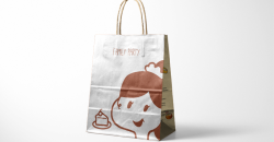 Kraft paper bag production design printing case