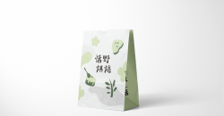 Triangle bread bag custom design elements