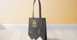 What are the design links for custom-made retail shopping bags?