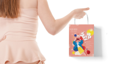 Handbag business card printing effect how