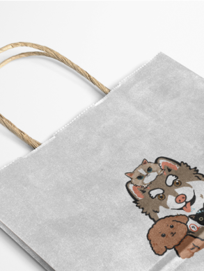 Kraft paper bag factory design printing processing case