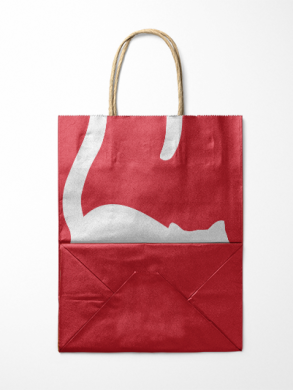 Kraft paper bag custom company design printing case