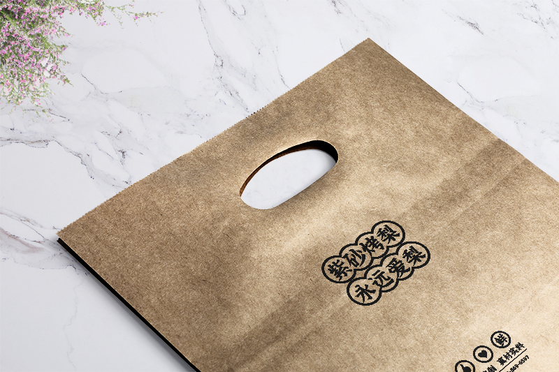 What materials will be available for custom shopping bags